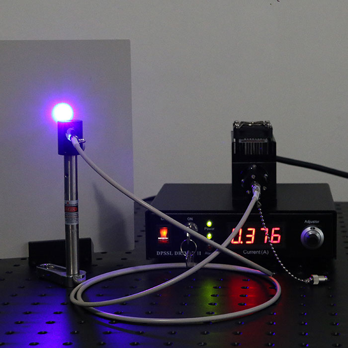 470nm 2.5W Blue Fiber Coupled Laser with Power Supply Support Customized